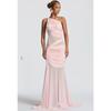 European and American New Slanted Shoulder Perspective Pleated Dress, Sexy Spice Girl Slim-fit Hip Dress Skirt