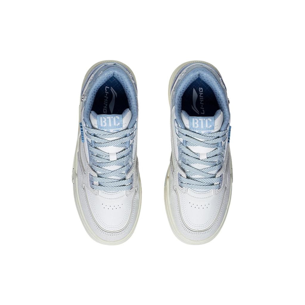 Li Ning 001 BTC Prm Textile, Synthetic Leather, Split Cow Leather Comfortable Abrasion Resistant Breathable Low Top AGCT004-1