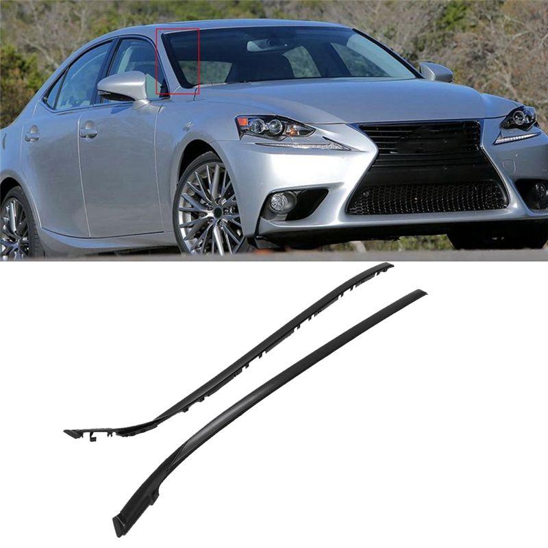 ATT-1Pair Windshield Pillar Molding With Clips Kit For Lexus Is IS200D IS250 IS300 IS350 2006-2013 75552-53020 75551-53020