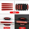 8pcs Safety Reflective Car Door Handle Door Bowl Warning Sticker Exterior Trim