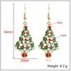 Christmas Style Creative Gift Snowman Enamel Snowflake Socks Pendant Necklace Girls New Year Jewelry Accessories Gift