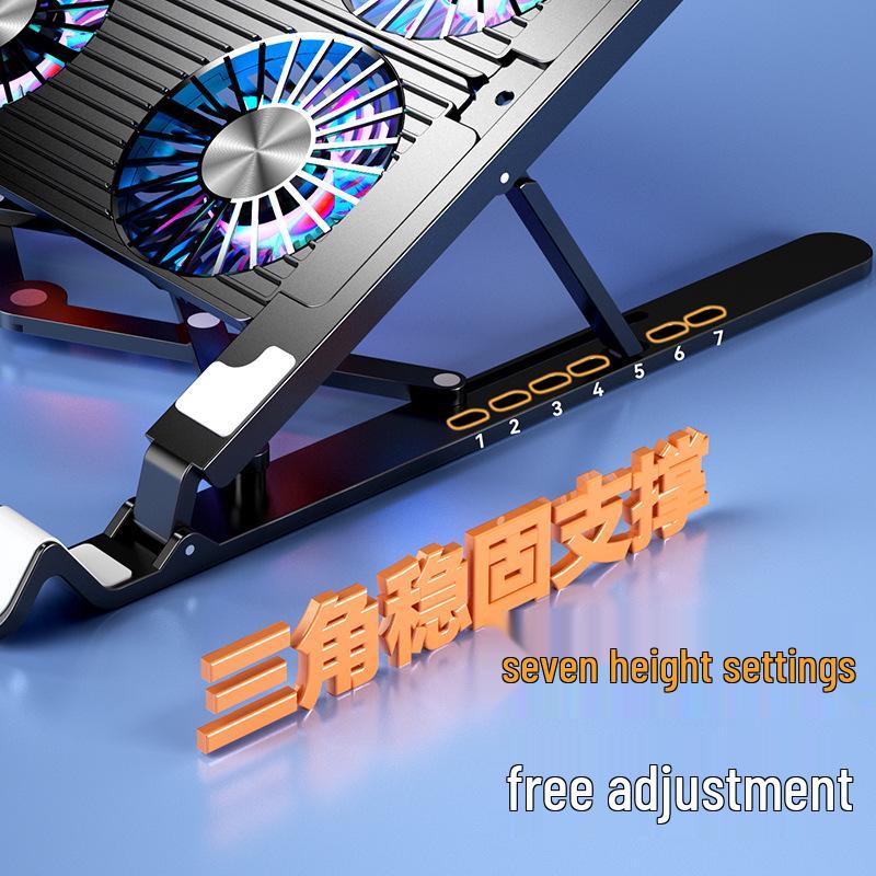 Aluminum Alloy Folding Laptop Cooling Stand with Fan