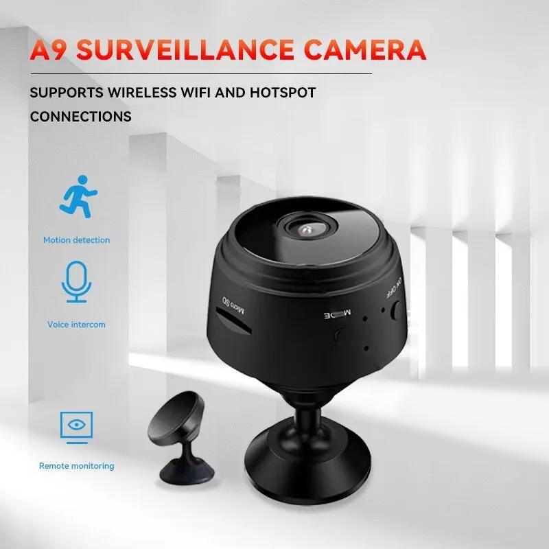

A9 WiFi Mini Camera Wireless Video Recorder Voice Recorder Security Monitoring Camera Smart Home For Infants And Pets Black