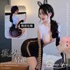 Sex Underwear Gradually Change Color Transparent Hollow Sexy Tight Net Clothes Open Suspender Hip Skirt