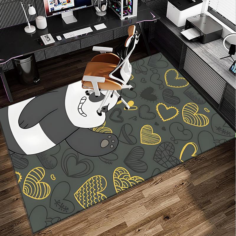 Nightly Friends bears Adventure Office Rug Chair Mat, Game Carpet, Suitable for Front Door, Bedroom, Living Room, Desk, Holiday Gift