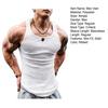 Erkekler Yaz Yelek O-Boyun Kolsuz Slim Fit Tank Üstleri Geniş Omuz Askıları Nervürlü Düz Renk Rahat Spor Yelek Çabuk Kuruyan Spor Üst