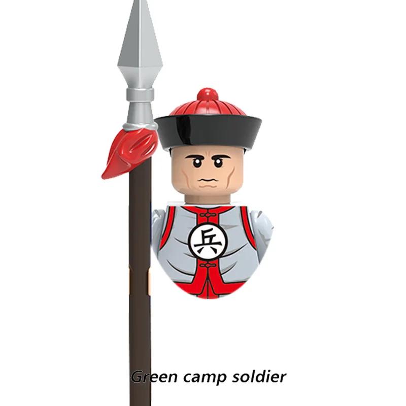 Kids Toys Chinese Ancient Historical Figures Military Soldiers Imperial Guard Military Commanders Model Building Blocks Gifts