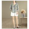 DIMANAF 2026 Women Plus Size New Summer Beach Blouse Shirt Thin Casual Lady Tops Tees Print Shirts Loose