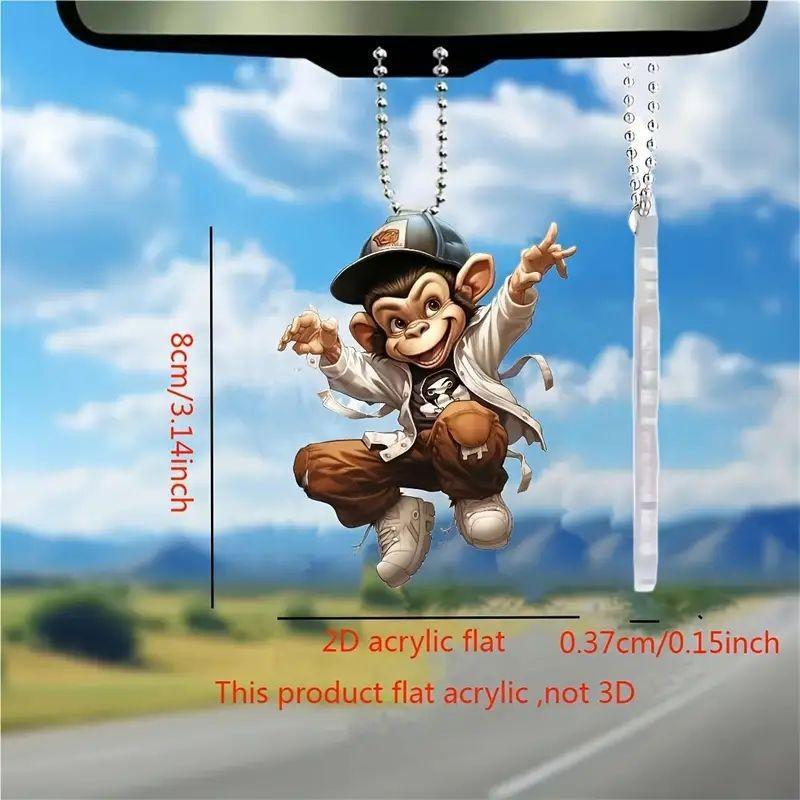 Cute Acrylic Cartoon Car Pendant Perfect For Adding A Fun Touch To Your Cars Interior