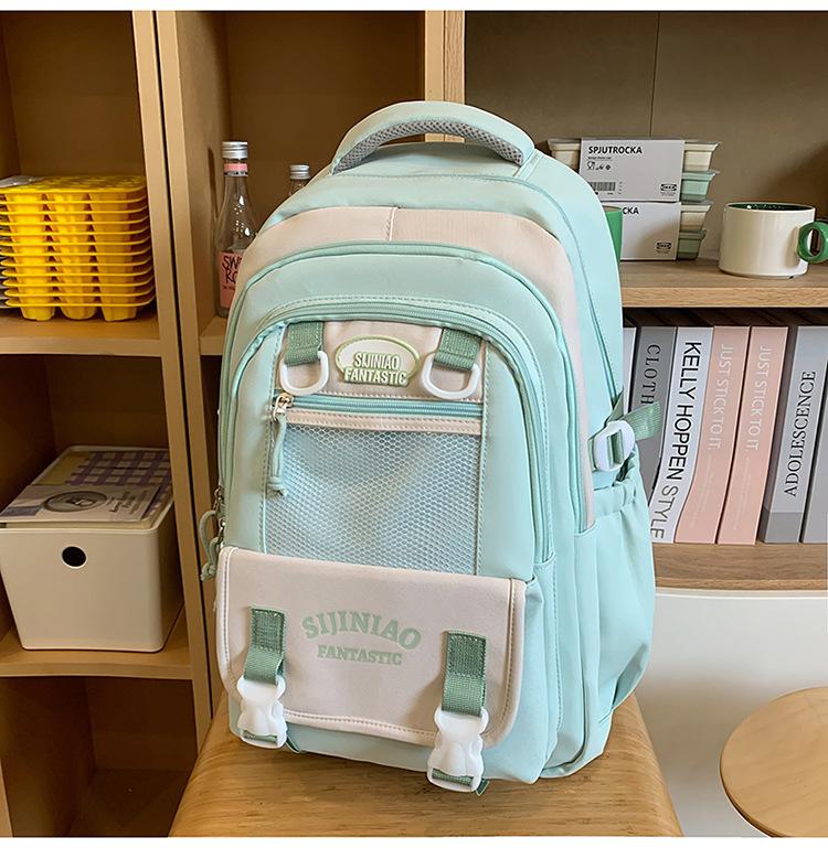 The Schoolbag Is High-value, Cute and Fresh, and the Schoolbag Is Casual, Simple, Lightweight, Versatile and Large-capacity.
