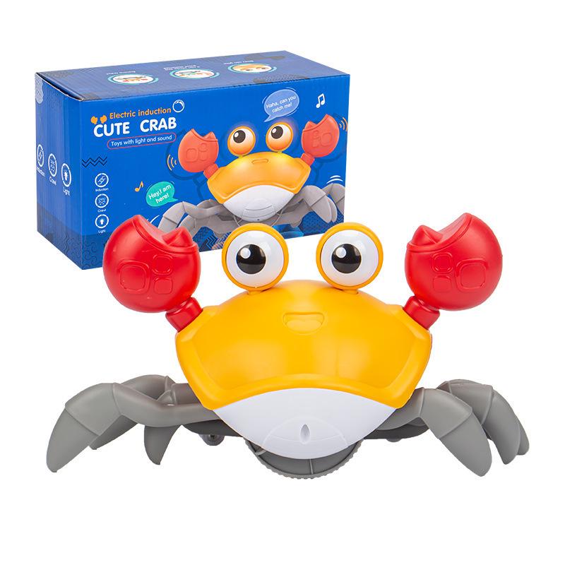 Cross-Border Children's Electric Crawling Crab Toy with Obstacle Avoidance