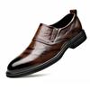 Fashion 2025 Spring Autumn New Men's Business Dress Shoes Solid Color Fashion Cow Leather Shoes Male Fashion Casual Designer Shoe Man