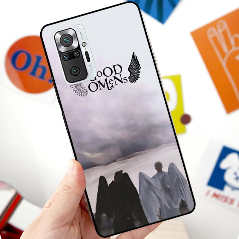 Good Omens Case For Xiaomi Redmi Note 12 Pro 11 8 9 10 Pro 9S 10S 11S 12S Redmi 12C 10C 9C 10A Cover
