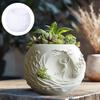 Dancing boy relief succulent plant flowerpot resin silicone mold surfing boy storage box mold grassland candle cup gypsum molds