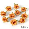 Autumn Orange Artificial Flowers Silk Fake Flowers for Home Room Decor Garden Wedding Decoration Bouquet Wreath Gift Accessories