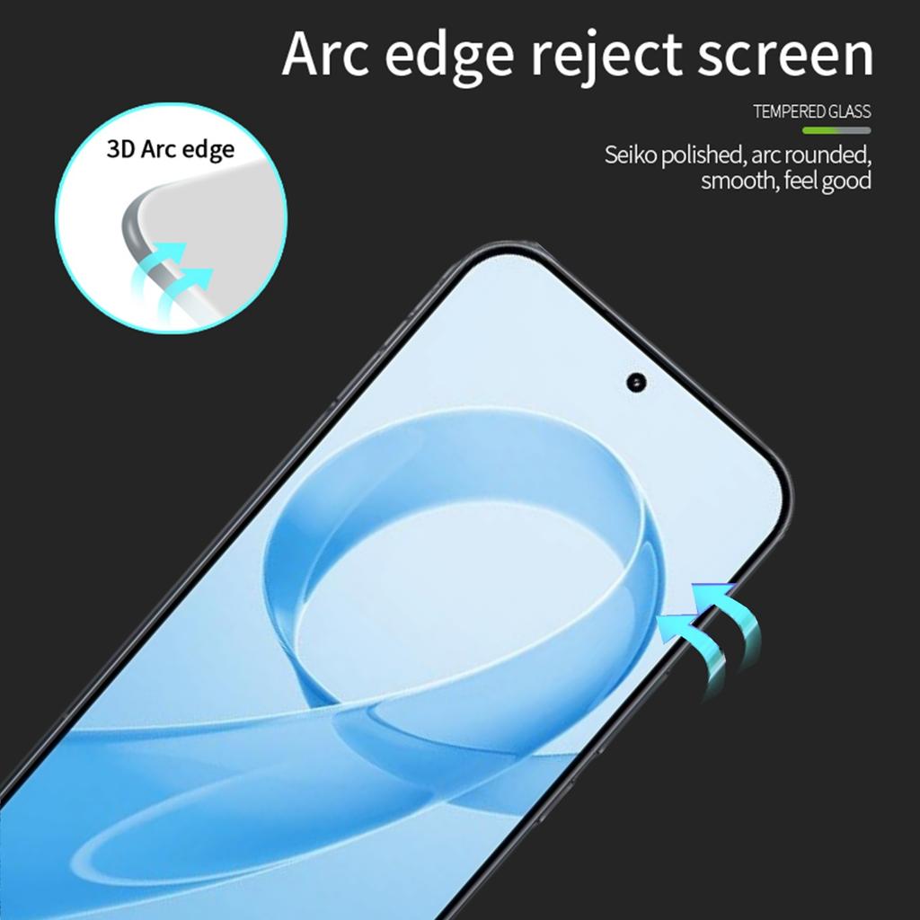 For Xiaomi Redmi K90 5G Screen Protector MOFI 9H 3D Curved Tempered Glass Film