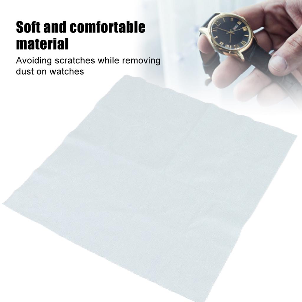 Watch Cleaning Polishing Cloth Wipe Watch Repair Tool for Watch Makers (Blue)