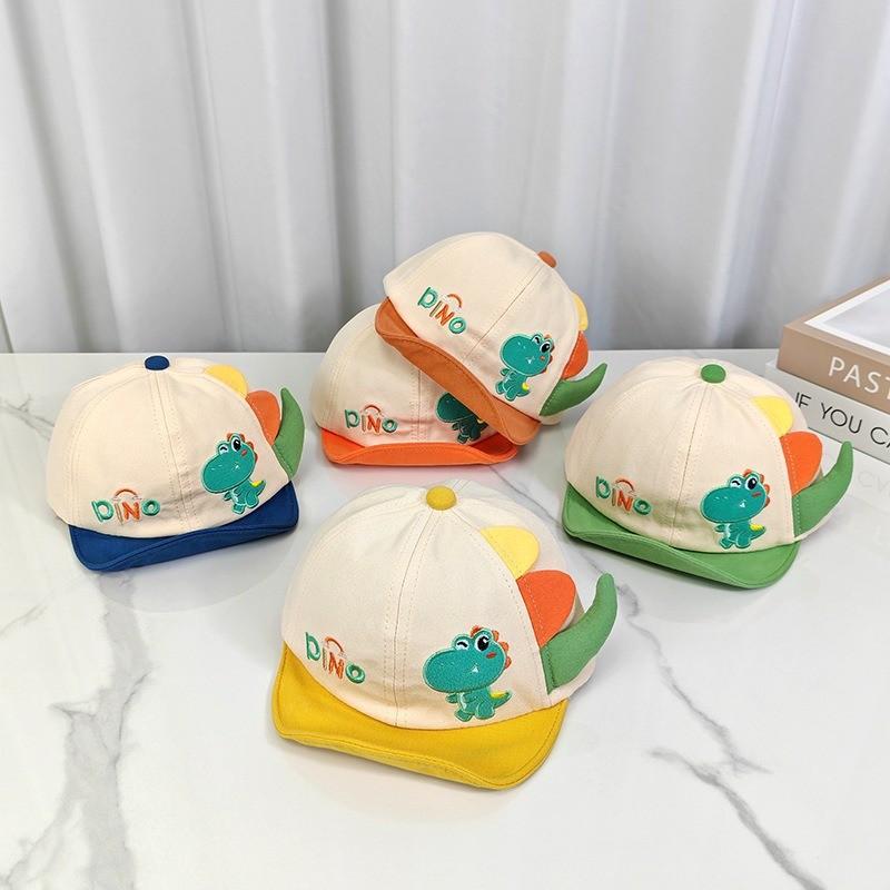 Dino Kids Sun Hat With Embroidered Animal Design For Toddlers 624 Months