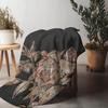 Mosaic Floral Blanket For Women Men Sofa Bed Throw Decorative Quilt Bedspread Cushion Cover Gift