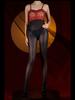 Stocking Style Spaghetti Strap Jumpsuit Sexy Lace Sheer Oil Shiny Bodysuit Exotic High Elastic Shaping Smooth Woman Leotard