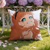 AnimeWonder Egg Priority Cushion Cover Home & Car Dual-Scene Pillow Cover: Reversible for Premium Comfort