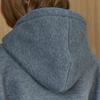 Maxza Color Block Loop String Fleece Hoodie
