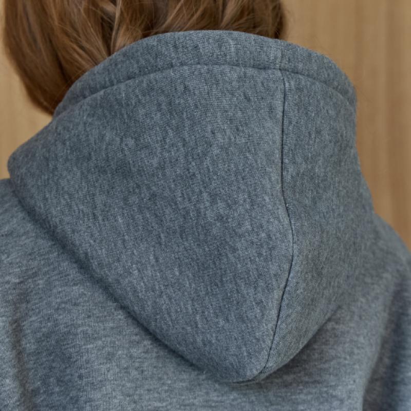 Maxza Color Block Loop String Fleece Hoodie