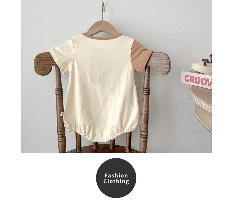 Korean Style Cartoon Baby Romper - Cute Summer Short Sleeve Jumpsuit for Newborns