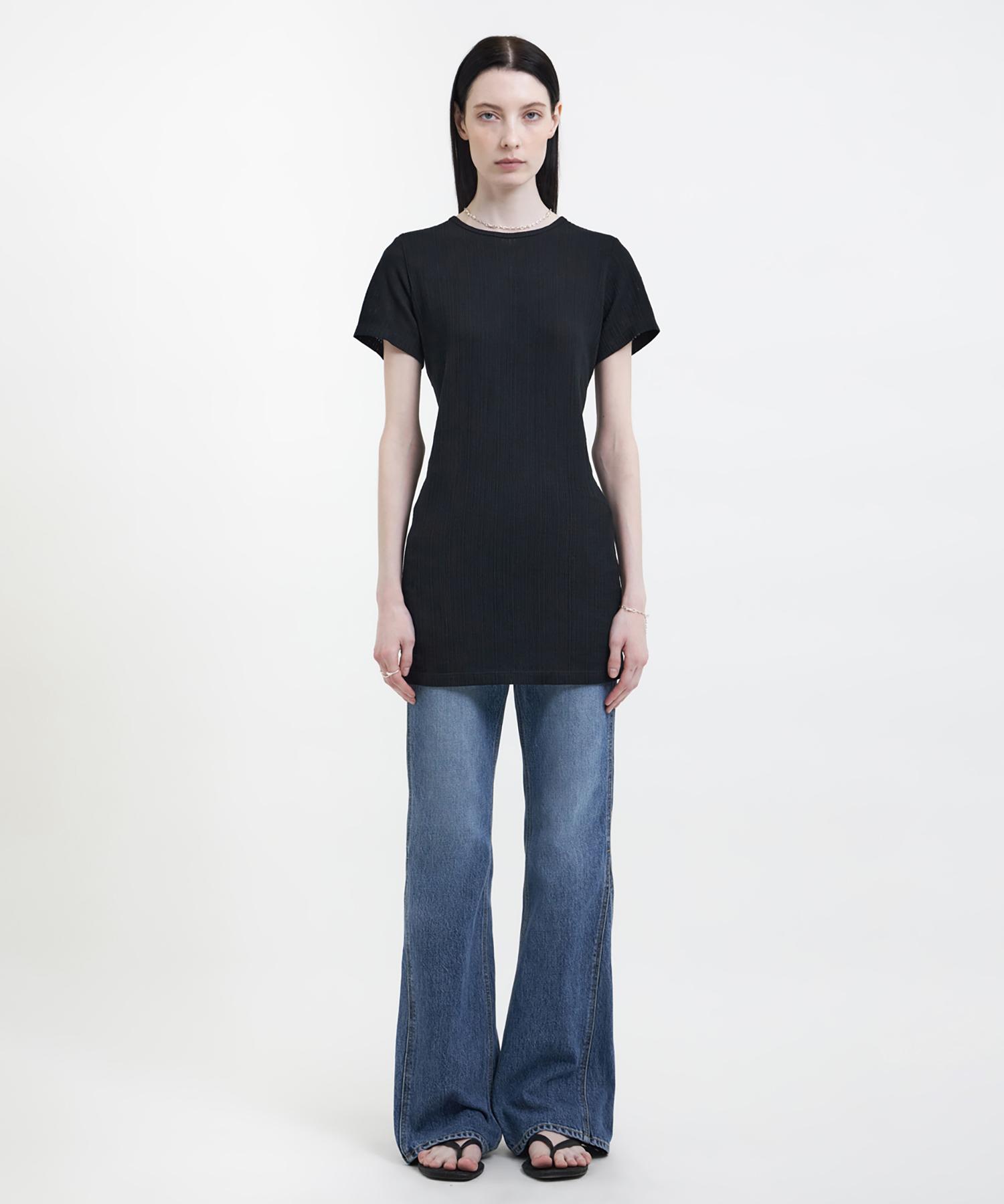 Youth Long-Line Jersey T-Shirt - Black Black/Sunshine (S)