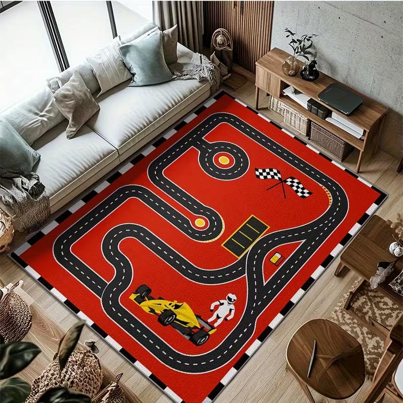 

Urban Road Children s Carpet with Anti Slip Bottom Bedrooms Children s Rooms Game Rooms Classrooms Spring Decoration Gift Carpet 40X60cm
