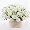 Artificial Rose Bouquet Silk Flower Home Decor For Living Room And Office