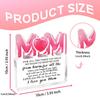 1pc Heartfelt Acrylic 'MOM' Keepsake Plaque with Engraved Love Message - Ideal Birthday, Mother's Day & Christmas Gift for Mom - Contemporary Style