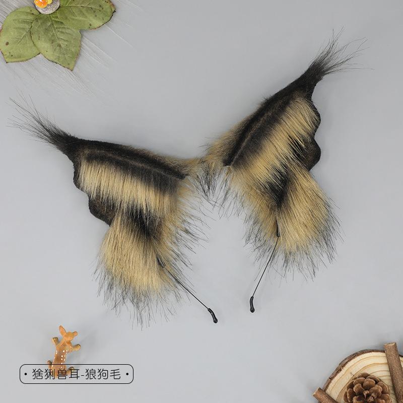 

Милый плюшевый головной убор комикс-шоу косплей реквизит симуляция животного уха повязка на голову аксессуары рысь кошка ухо аксессуары для волос