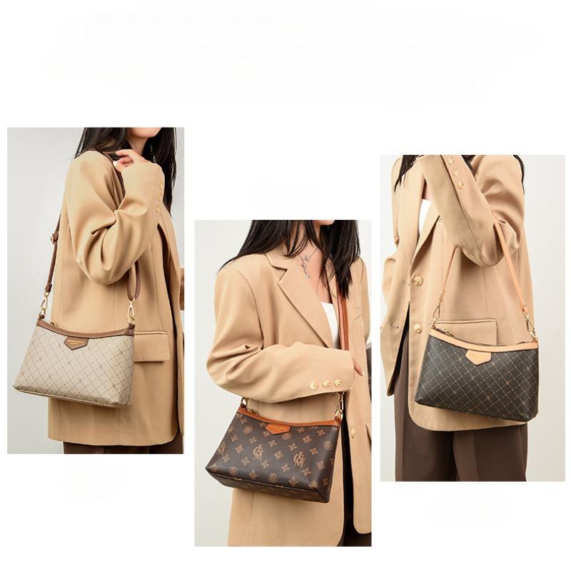 Crossbody Bag, Women's Small Bag, New Niche Texture Printed Bag, Fashionable Shoulder Bag