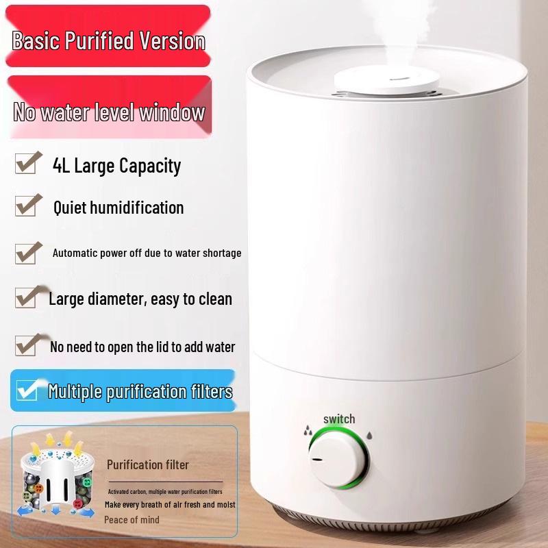 Silent Household Aromatherapy Humidifier for Bedroom, Suitable for Pregnant Women & Babies, Customizable Mist Settings