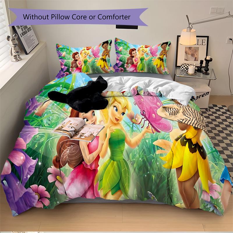Fairy Friends Fantasy Garden Print 3Pcs Bedding Setduvet Cover With 2 Bedropillowcase Home Birthday Gift