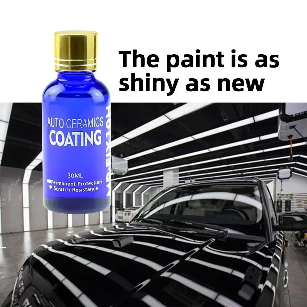 10H ceramică pentru poloneză auto, strat ceramic lichid, strat hidrofob pentru sticlă, vopsea, folie protectoare, îngrijire anti-zgârieturi auto, detailing