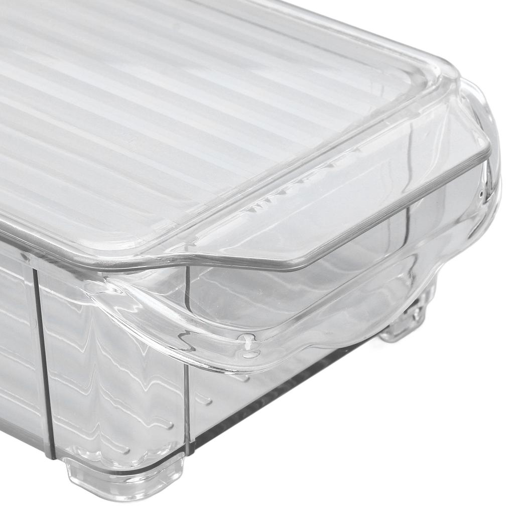 Clr Organizing Bin Large Capacity Transparent Food Grade Plastic Multifunction Portable   Pantry Storage Bin