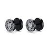 Gothic Norse Viking Runes Stud Earrings for Men Boys,Rock Punk Stainless Steel Valknut Wolf Head Compass Celtic Knot Earrings