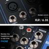 4-Kanal Bluetooth DJ Mikrofon Audio Mixer Contrl LED Digitalanzeige Musik Stream