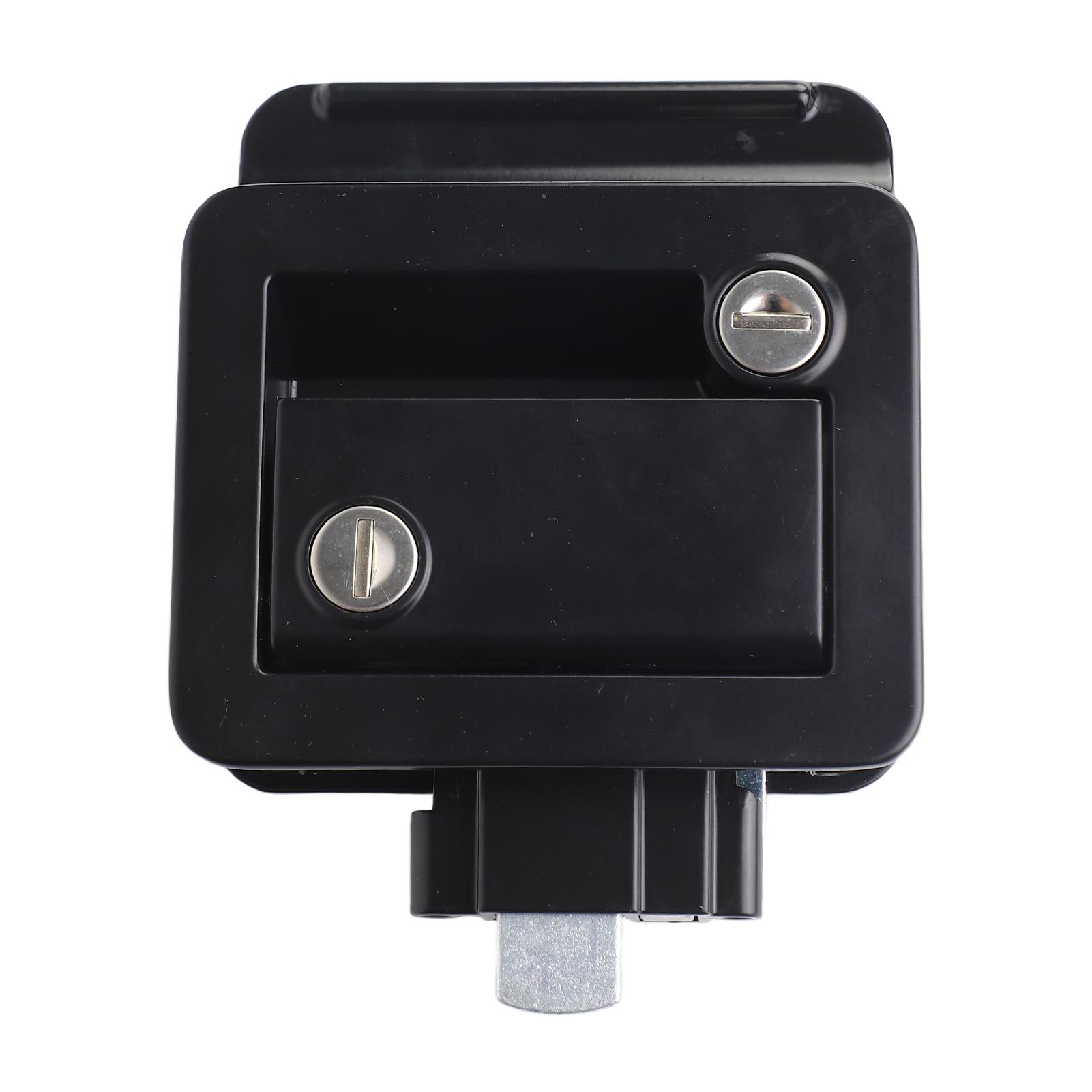 

Замок двері RV Цинковий сплав Засув замка вхідних дверей Комплект для заміни з 4 ключами для туристичного причепа, кемпера, RV, вантажівки, вантажу Black