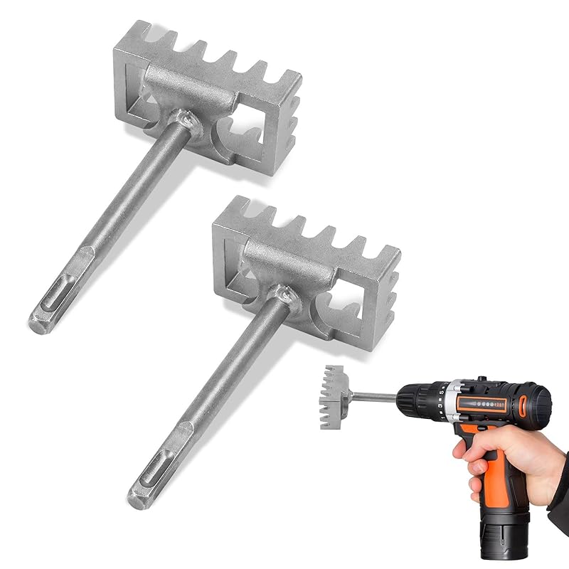 Square Hole Cutter for Electrical Box, Manganese Steel Rectangle Slot Cutter for Electric Hammer, Fast Wall Square Hole Puncher for Brick Concrete