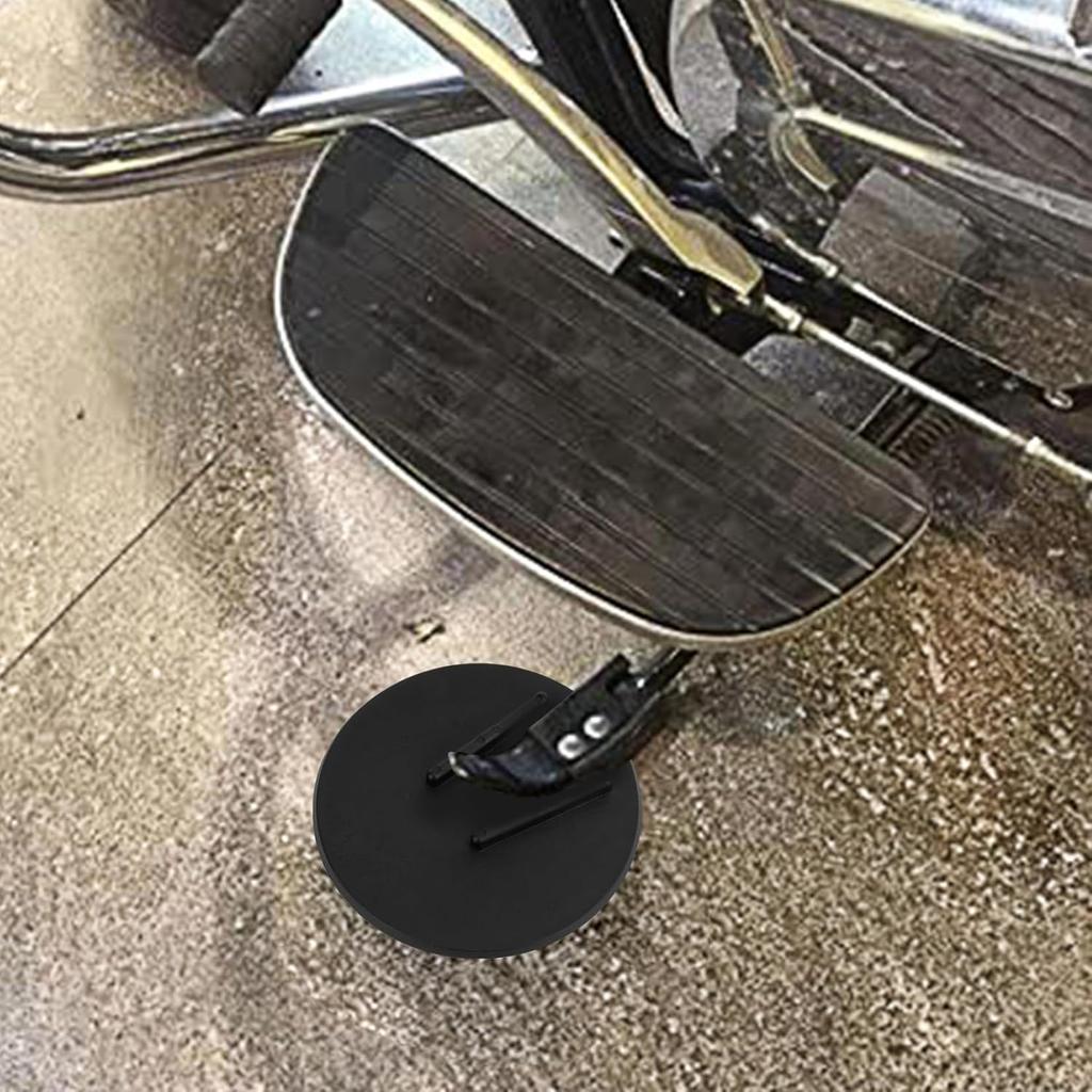 PSLER Motorcycle Kickstand Pad Kick Stand Coaster Puck Parking Stand Support Plate Helps Park Your Bike on Hot Pavement Grass Soft Ground