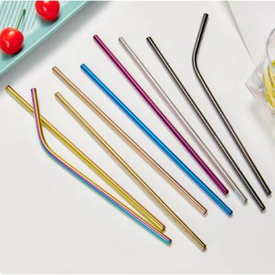 Pajitas de 30 cm para VASO Pajitas Reutilizables de Acero Inoxidable Juego de 4 Colores Saludables Ecológicas Pajitas para Beber para Cóctel Batido