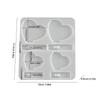 Reusable Heart Shape Silicone Mould For Quick Demolding And Craft Efficiency