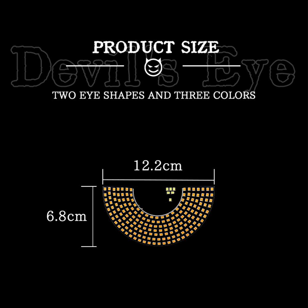 Devil's Eye Car LED Decorative Lights Fun Emoticon And Decorative Car For Cars Light Compatible G4S9
