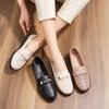 Summer New Mother Shoes Fashionable and Comfortable Soft-soled Hole Sandals Middle-aged Hollow Leather Shoes In the Elderly Women's Shoes Tide