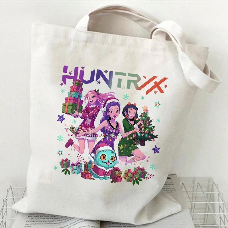 Hot sale Kpop Korean Witch Hunter Girls Group Printed Canvas Bag Student Daily Handbag Shopping Bag
