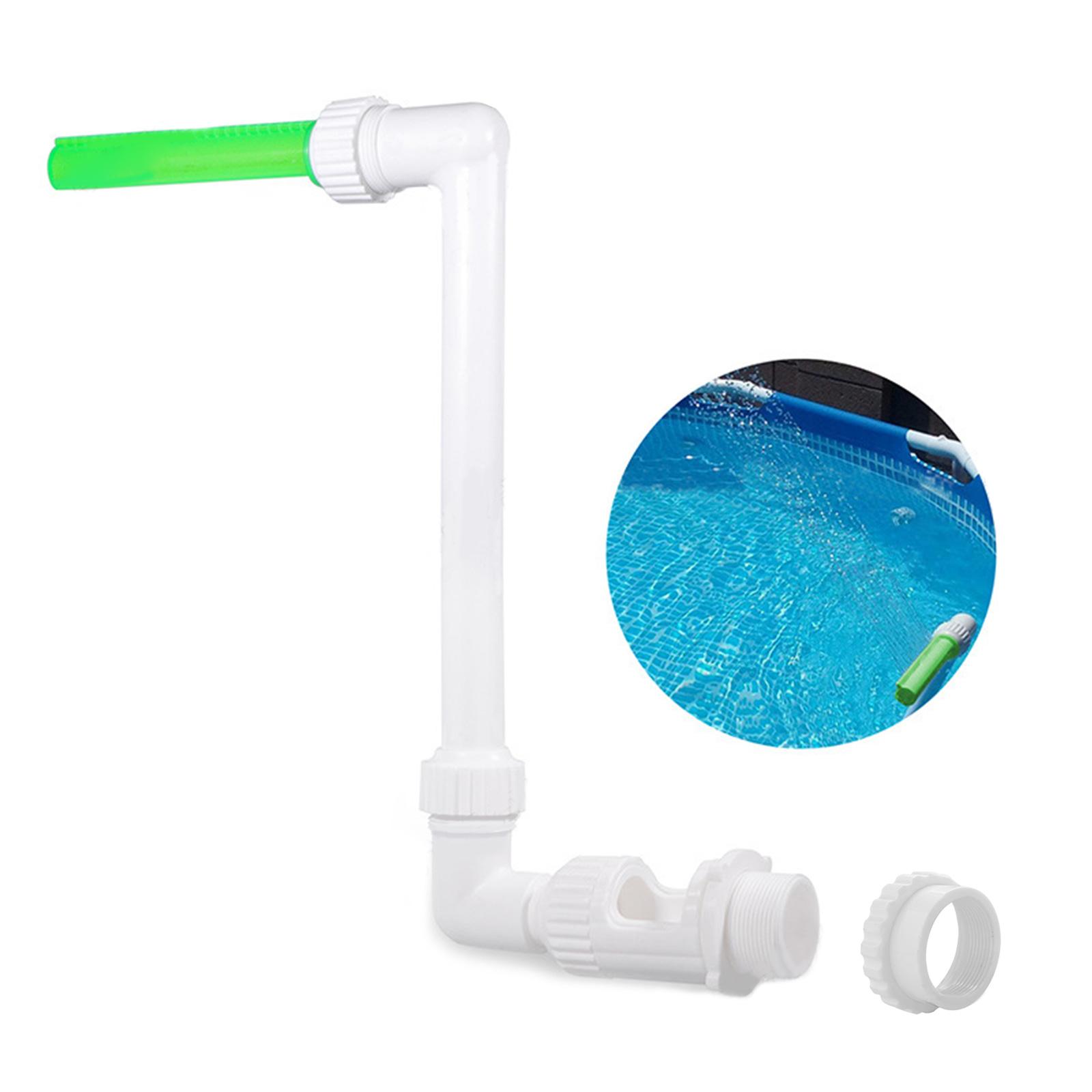 

Water Fountain Single/Double Spray Adjustable Swimming Pool Waterfall Fountain Spray with Florescent Light Easy Install