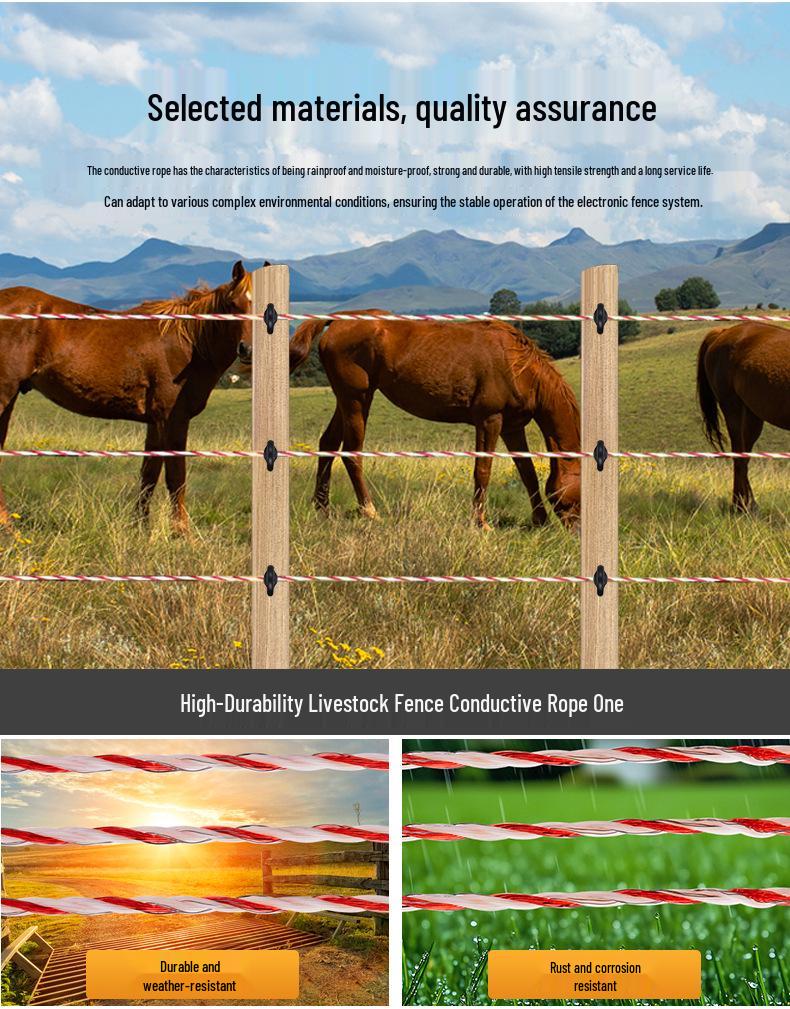 Conductive Steel Wire Power Cord for Livestock Fencing